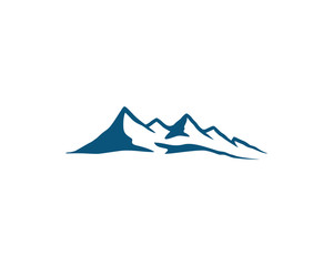 vector design mount peak logo, nature logo design template