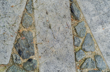abstract background and texture of stone track