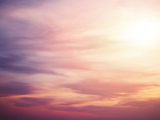 Twilight drametic sunset sky and clouds