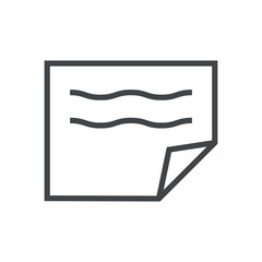 Line icon sheet with text