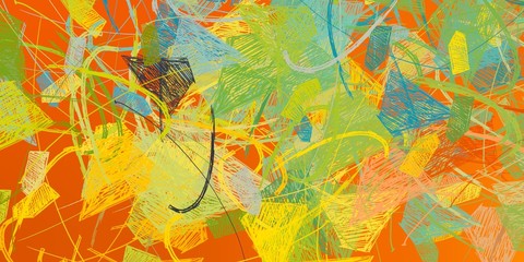 Abstract sketch random pattern. Chaos and variety. Modern art drawing painting. 2d illustration. Digital texture wallpaper. Artistic sketch draw backdrop material. 