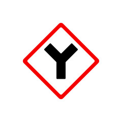 Obraz premium Traffic signs. Vector icon, eoad sign