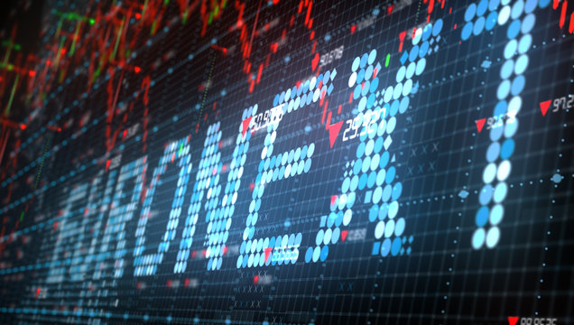ENX Euronext N.V. European New Exchange Technology is a stock exchange based in Europe - stock market index chart conceptual graphic 3D illustration rendering