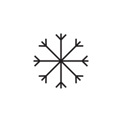Snowflake icon graphic design template illustration