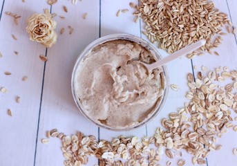 Thick body mask in a jar