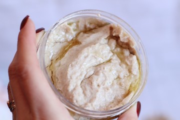 Thick body mask in a jar