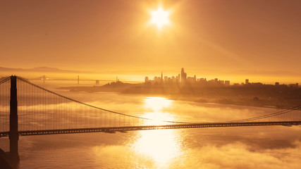 Golden Sunrise over San Francisco
