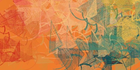 Abstract sketch random pattern. Chaos and variety. Modern art drawing painting. 2d illustration. Digital texture wallpaper. Artistic sketch draw backdrop material. 