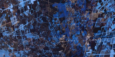 Abstract sketch random pattern. Chaos and variety. Modern art drawing painting. 2d illustration. Digital texture wallpaper. Artistic sketch draw backdrop material. 