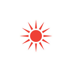 Sun hot icon graphic design template illustration