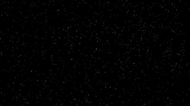 4K Festive gold glitter lights. Falling bokeh particles. Beautiful motion background. Christmas glowing glitters.