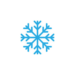 Snowflake icon graphic design template illustration