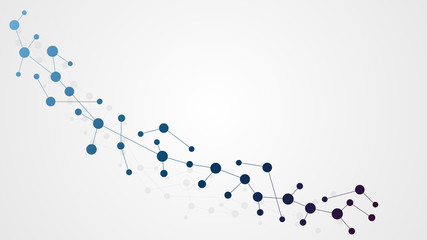 Abstract geometric connect lines and dots.Simple technology graphic background.Illustration Vector design Network and Connection concept.