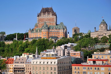 Old streets of Quebec City. Canada.