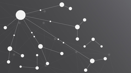 Abstract geometric connect lines and dots.Simple technology graphic background.Illustration Vector design Network and Connection concept.