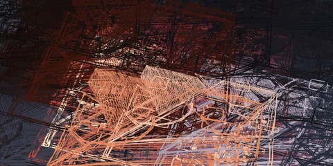 Abstract sketch random pattern. Chaos and variety. Modern art drawing painting. 2d illustration. Digital texture wallpaper. Artistic sketch draw backdrop material. 