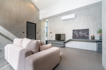 interior home design in living room in the loft house