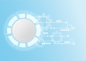 Obraz premium Abstract Digital background.Business growth transformation to digital and Successful financial technology.