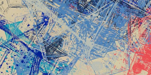 Abstract sketch random pattern. Chaos and variety. Modern art drawing painting. 2d illustration. Digital texture wallpaper. Artistic sketch draw backdrop material. 