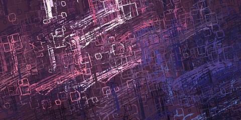 Abstract sketch random pattern. Chaos and variety. Modern art drawing painting. 2d illustration. Digital texture wallpaper. Artistic sketch draw backdrop material. 