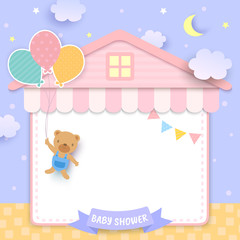 Teddy bear house frame
