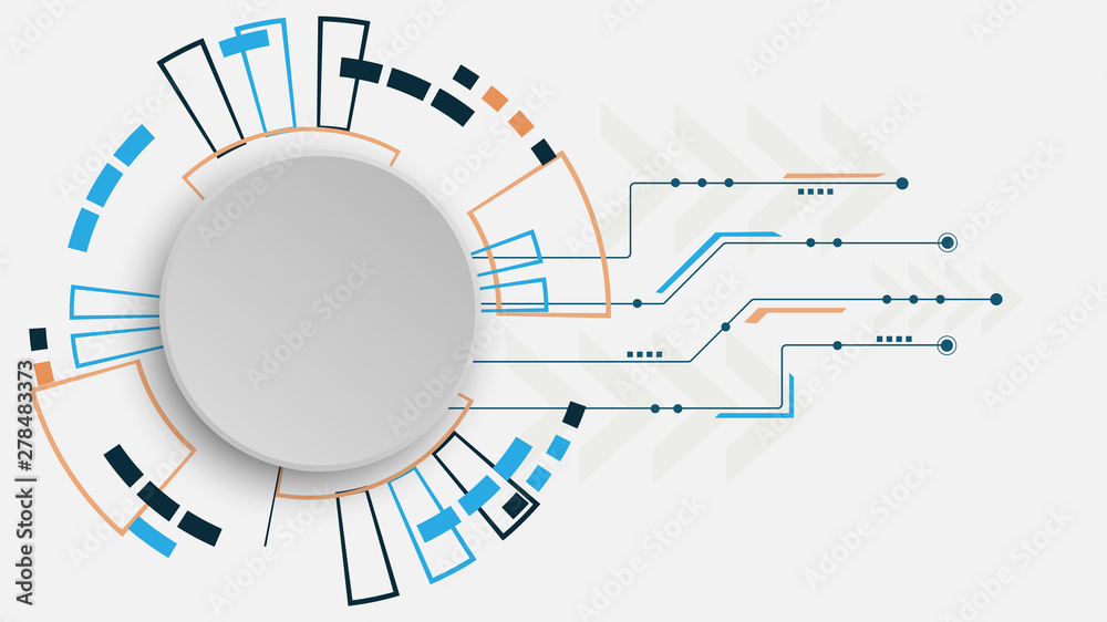 Aufkleber Abstract Digital background.Business growth transformation to digital and Successful financial technology.