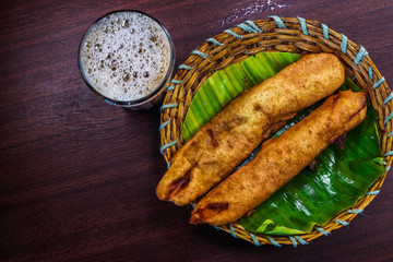 milk tea with kerala snacks
