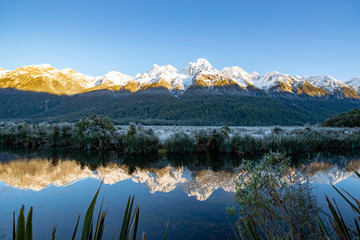 Mirror Lakes,South Island,New Zealand