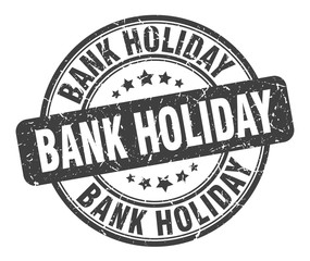 bank holiday stamp. bank holiday round grunge sign. bank holiday