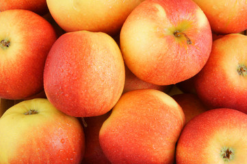 Red apples background