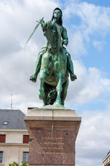Fototapeta na wymiar Statue of Jeanne d'Arc