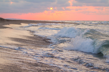 deniz,dalga,tatil,sahil,yaz,gün batımı