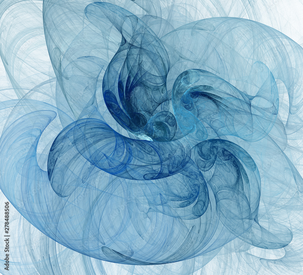 Fototapete an abstract computer generated modern fractal design. abstract fractal color texture. digital art. a