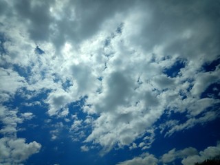 cloud in the sky with the blue color beautiful