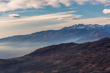 Fototapeta na wymiar Panorama dal Monte Pala - Clauzetto