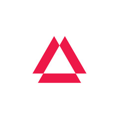 triangle geometric simple logo vector