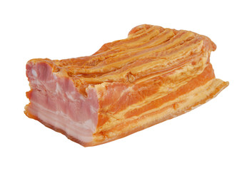 Bacon isolated on white background