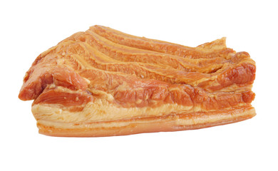 bacon, meat, pork, smoked, ham, isolated, fat, food, block, appetizer, appetizing, background, breakfast, breast, brisket, brown, close, close-up, closeup, delicatessen, delicious, eating, fatty, food