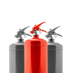Fire extinguishers isolated on white background
