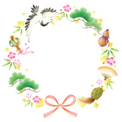 縁起物　リース