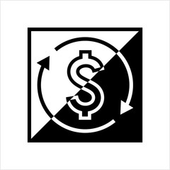Money Change Icon, Currency Change Icon