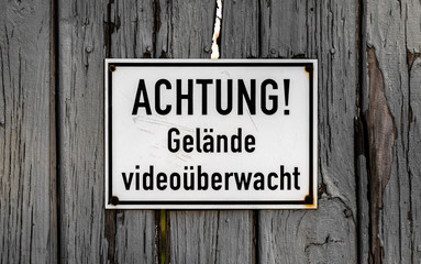 Achtung Videoüberwachung