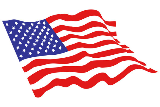 American flag vector design