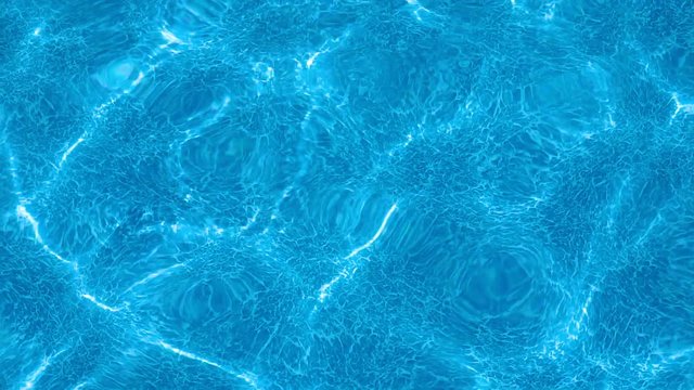 Blue surface water in the pool