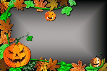  beautiful background with orange pumpkin, Halloween background