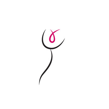recommend clip art: breast line with pink ribbon