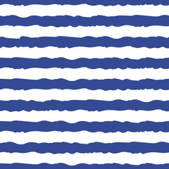 Doodle blue and white waves