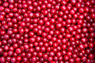 fresh red cherries for food texture