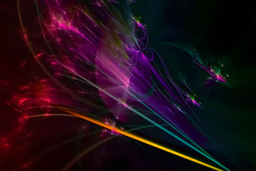 abstract digital fractal fantasy design creative glowing