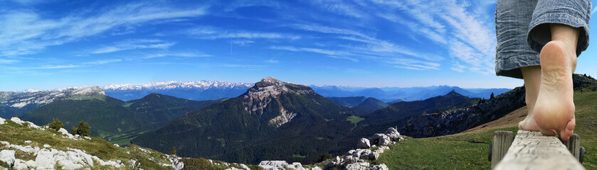 randonnée en montagne - alpage du charmant som en chartreuse